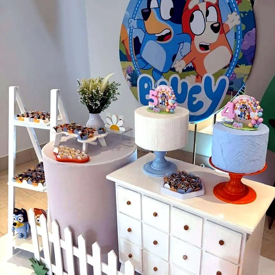 Festa Bluey pastel
