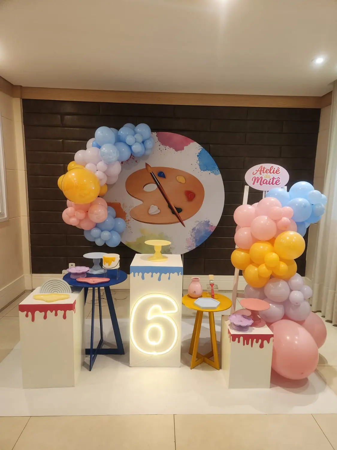 Mesa decorada infantil